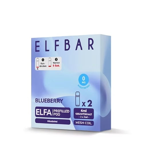 Elfbar ELFA Prefilled Pod Nikotinfrei Blueberry