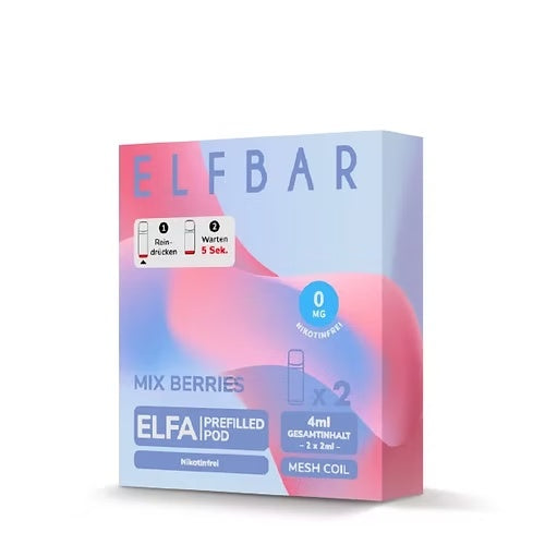 Elfbar ELFA Prefilled Pod Nikotinfrei Mix Berries