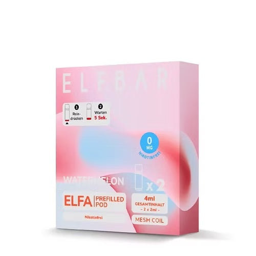 Elfbar ELFA Prefilled Pod Nikotinfrei Watermelon