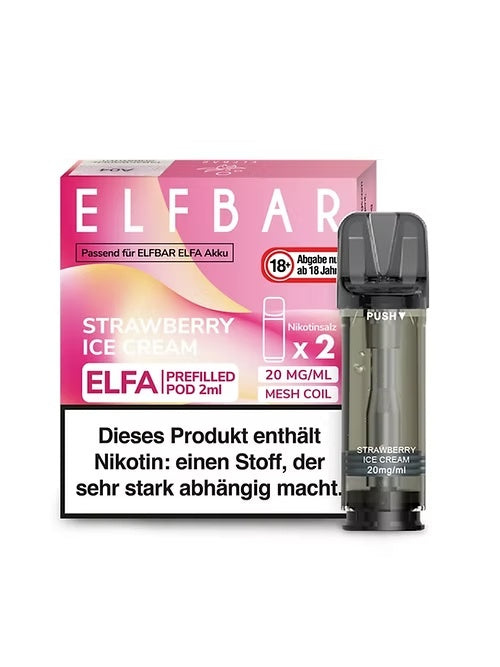 Elfbar ELFA Prefilled Pod -Strawberry Ice Cream