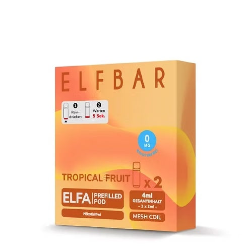 Elfbar ELFA Prefilled Pod Nikotinfrei Tropical Fruit
