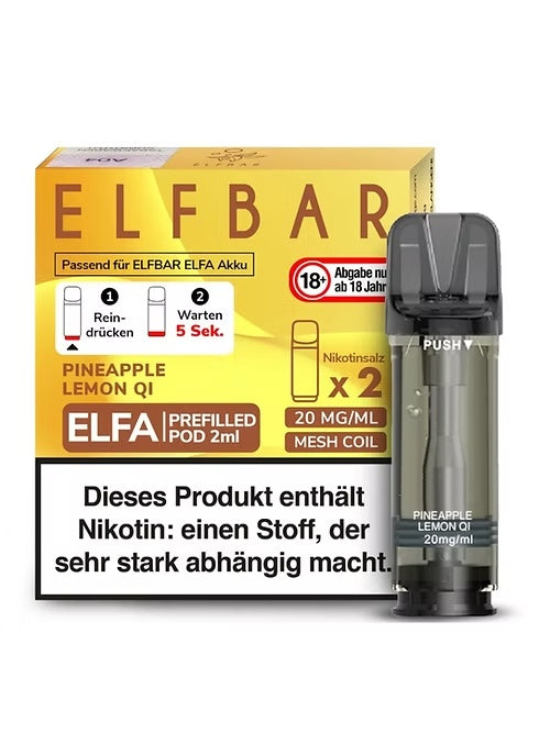 Elfbar ELFA Prefilled Pod - Pineapple Lemon Qi