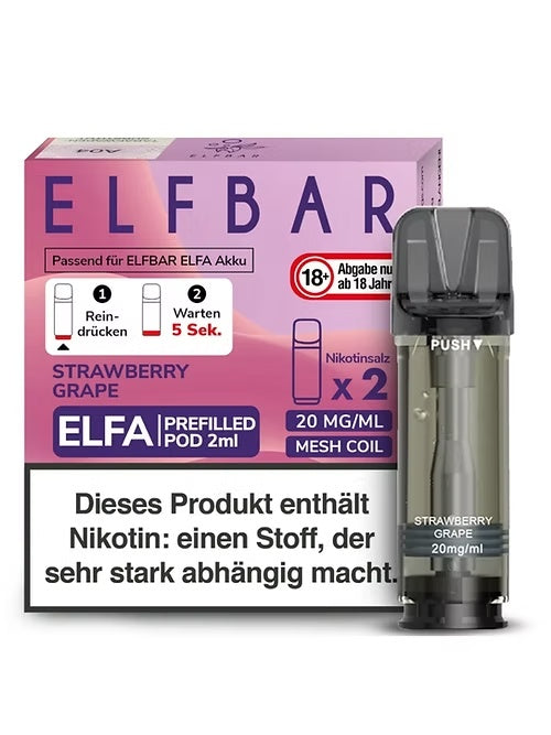 Elfbar ELFA Prefilled Pod -Strawberry Grape
