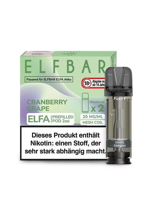 Elfbar ELFA Prefilled Pod -Cranberry Grape