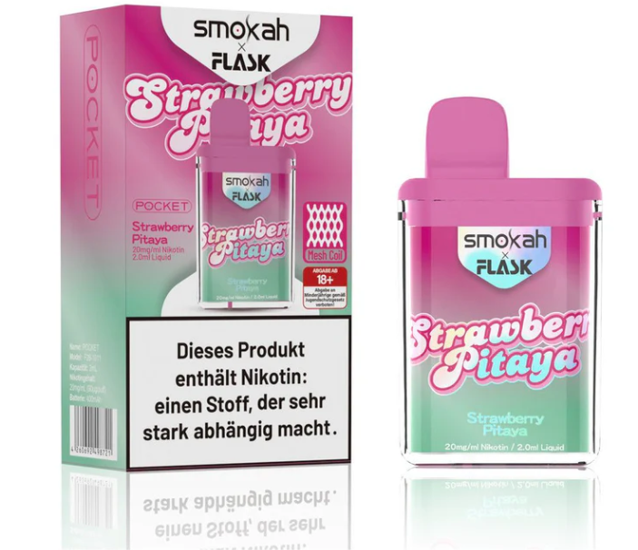 Smokah Flask Pocket - Strawberry Pitaya
