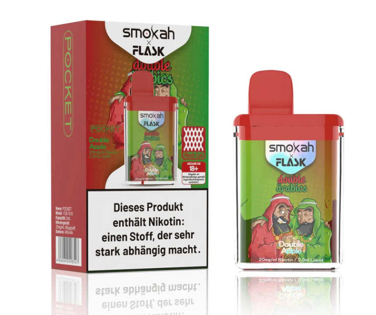 Smokah Flask Pocket - Double Arabics