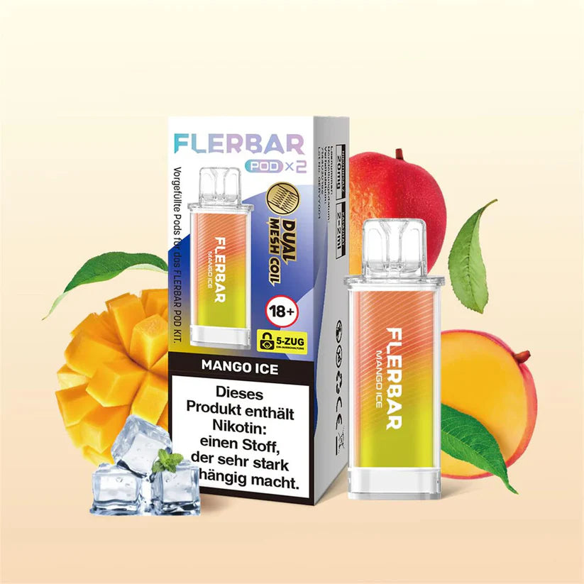 Flerbar Pod Mango Ice 2x2ml