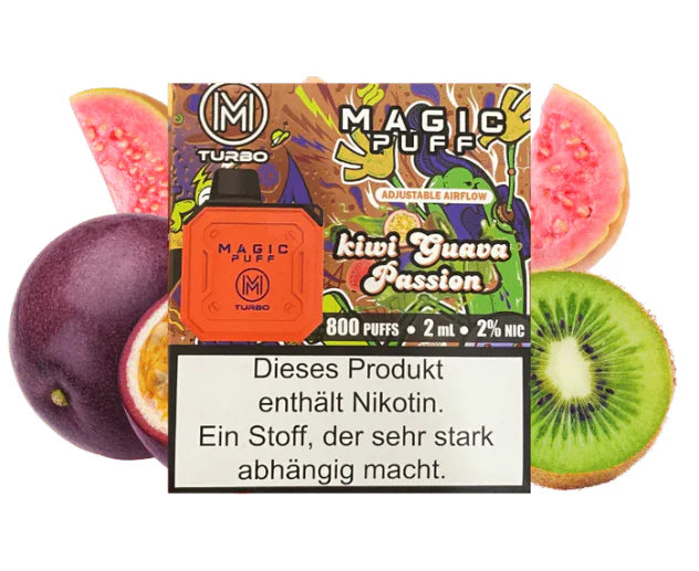 Magic Puff Turbo - Kiwi Guava Passion Fruit