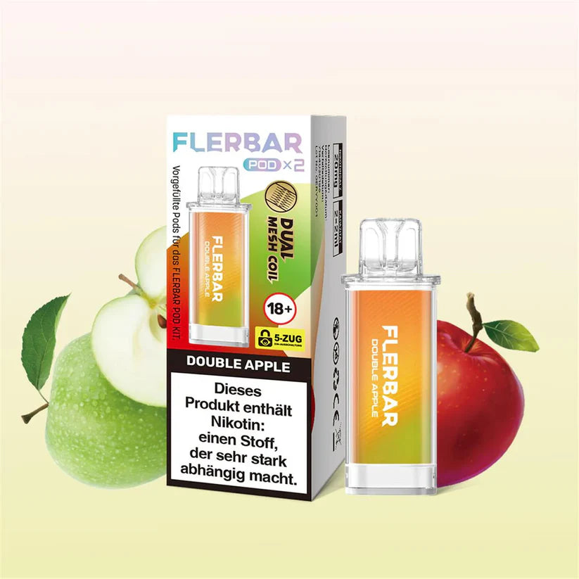 Flerbar Pod Double Apple 2x2ml