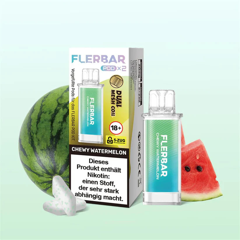 Flerbar Pod Chewy Watermelon 2x2ml