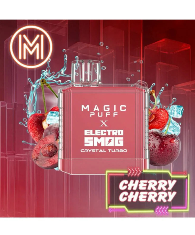 Magic Puff X Electro Smog Crystal Turbo - Cherry Cherry