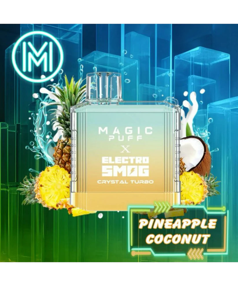 Magic Puff X Electro Smog Crystal Turbo - Pineapple Coconut