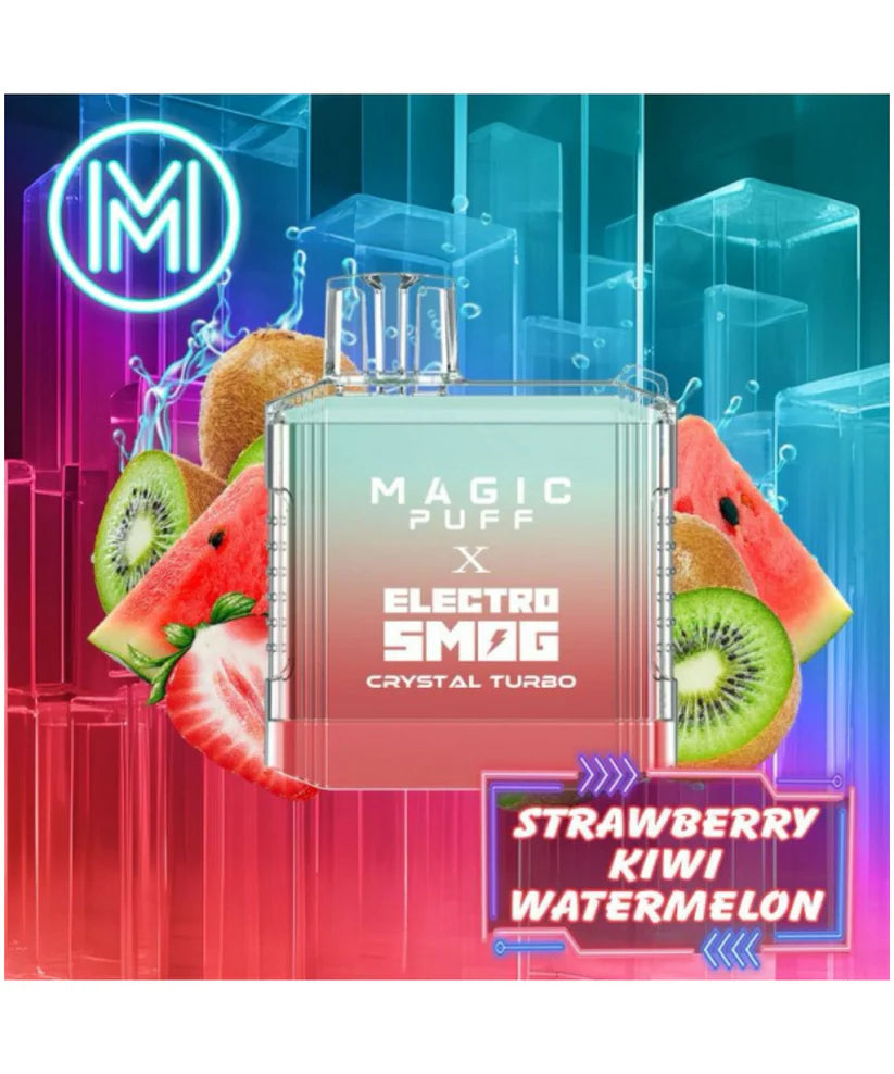 Magic Puff X Electro Smog Crystal Turbo - Strawberry Kiwi Watermelon