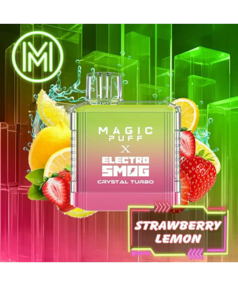 Magic Puff X Electro Smog Crystal Turbo - Strawberry Lemon