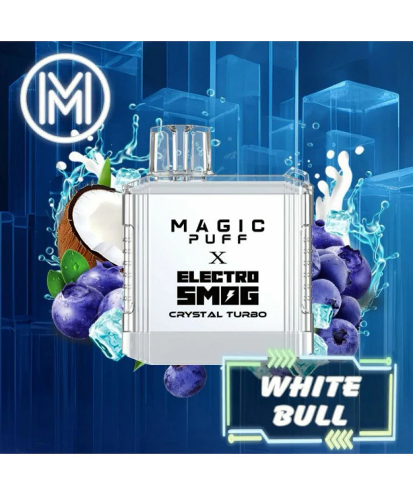 Magic Puff X Electro Smog Crystal Turbo - White Bull