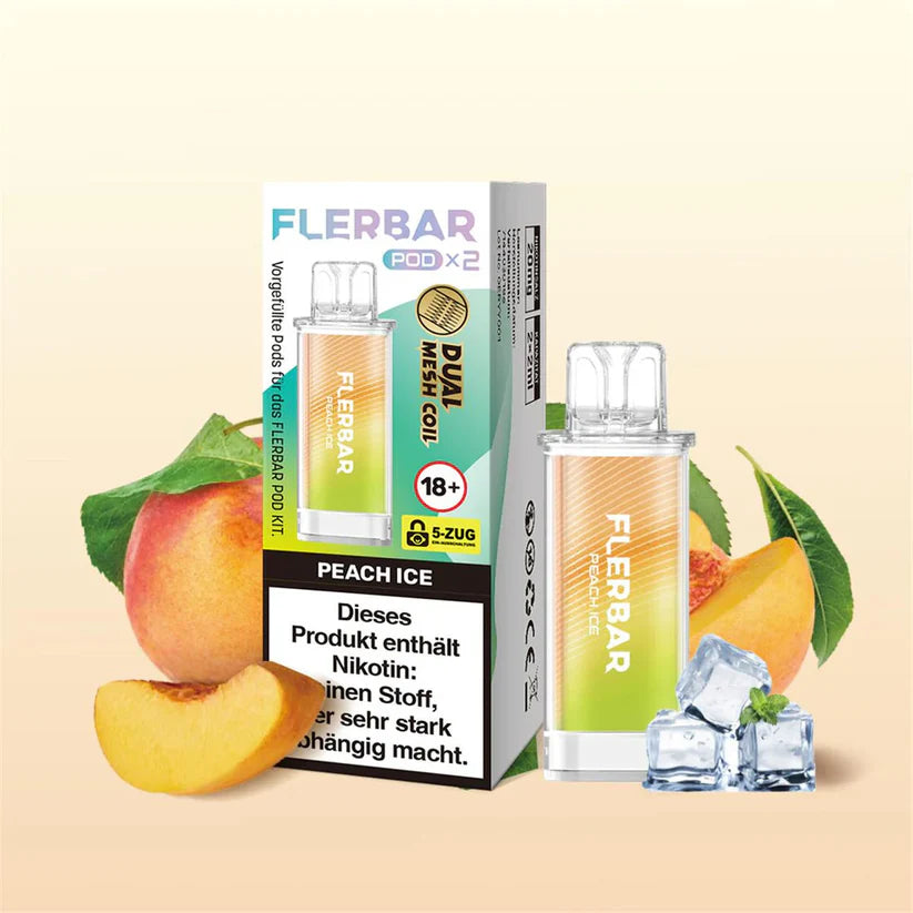 Flerbar Pod Peach Ice 2x2ml